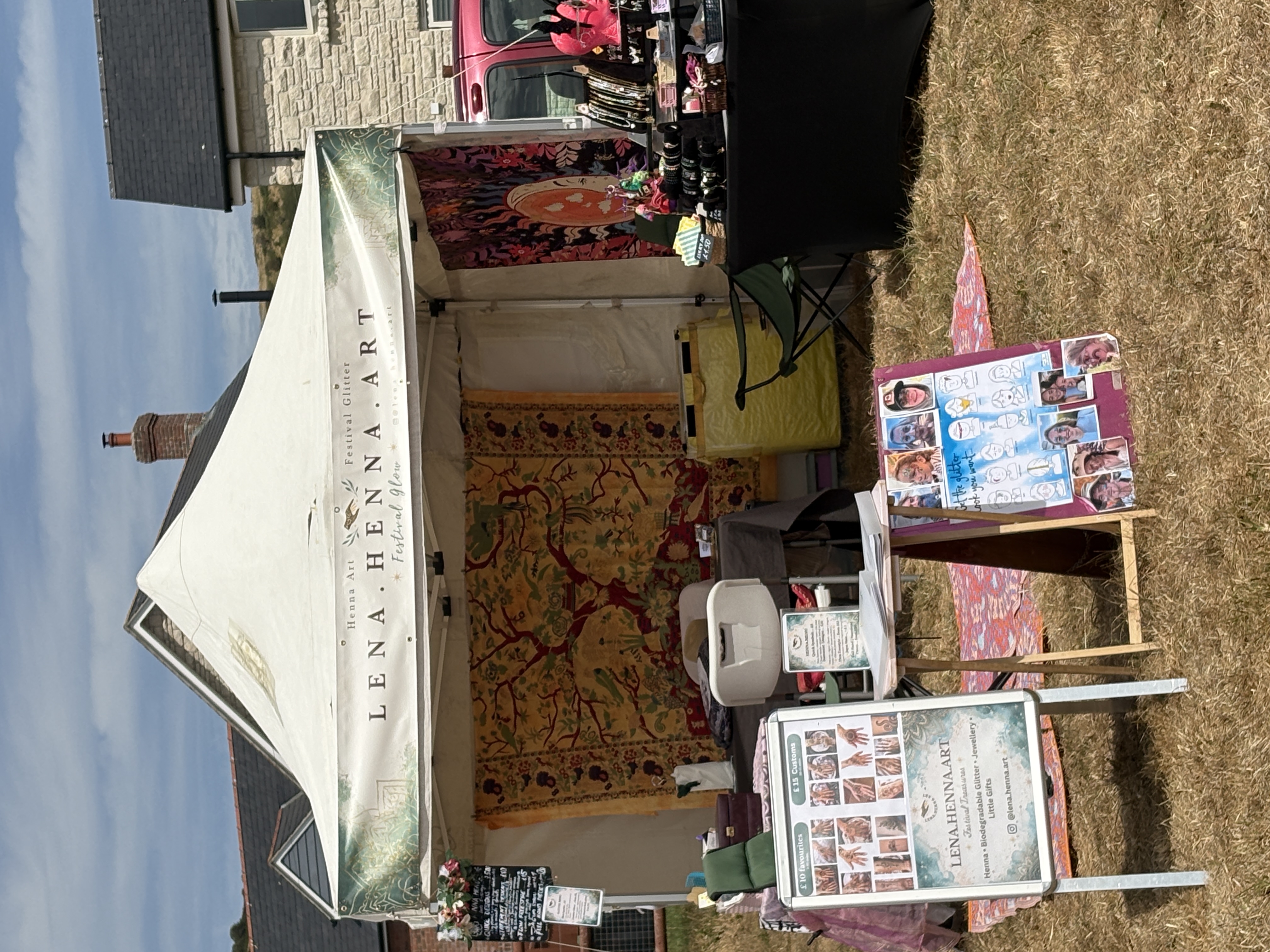 Lena Henna Art festival stall